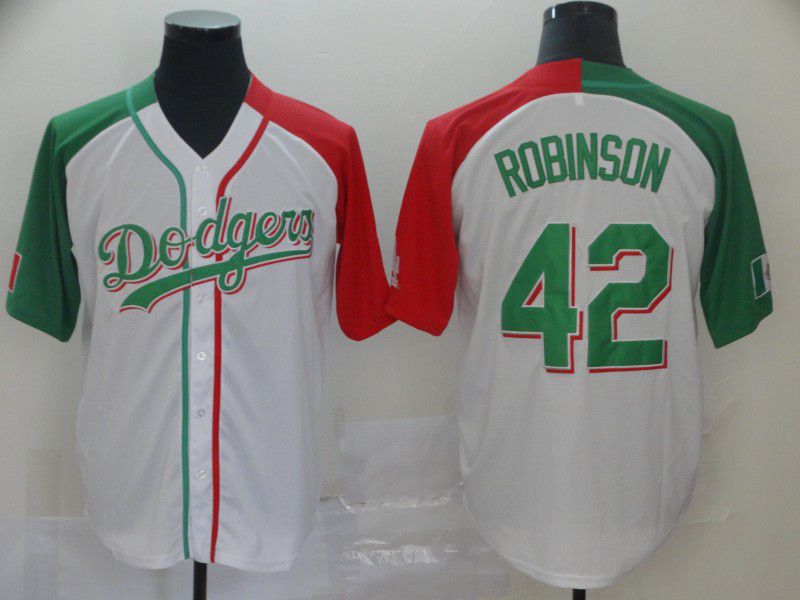 Men Los Angeles Dodgers #42 Robinson White Game MLB Jerseys->new york yankees->MLB Jersey